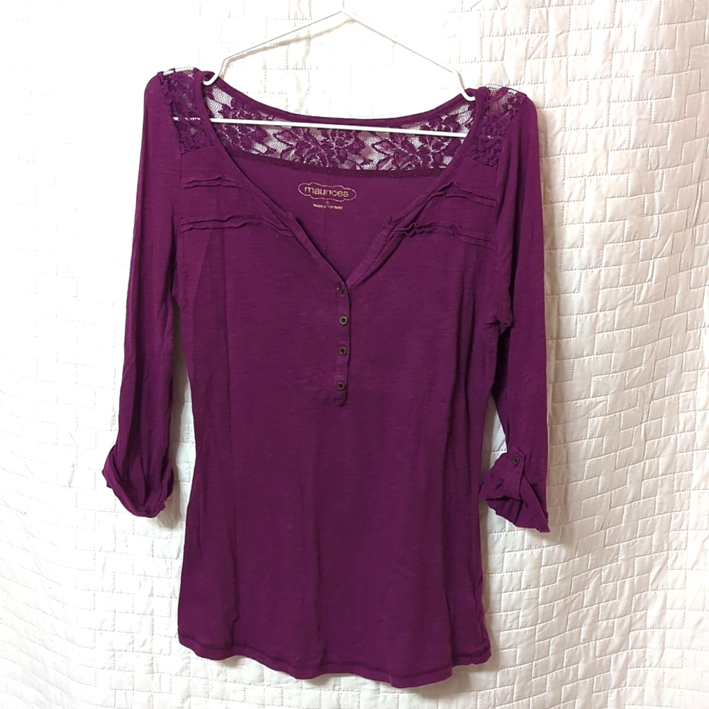 Maurices Small Purple Shirt